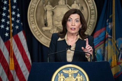 New York Gov. Kathy Hochul announces actions to restore public trust in New York City’s municipal government leadership, Feb. 20, 2025. Credit: Office of New York Gov. Kathy Hochul.