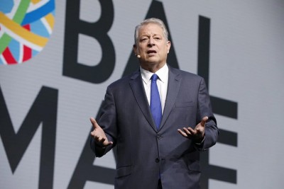 Al Gore, former vice president, speaks at the Global Climate Action Summit in San Francisco, Calif., August 2018. Credit: Nikki Ritcher Photography via Wikimedia Commons.