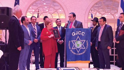 The ABA presented the Young Leadership Award by Council Member Karen Koslowitz